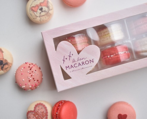 Valentine’s Day macaron gift box from Le Bon Macaron